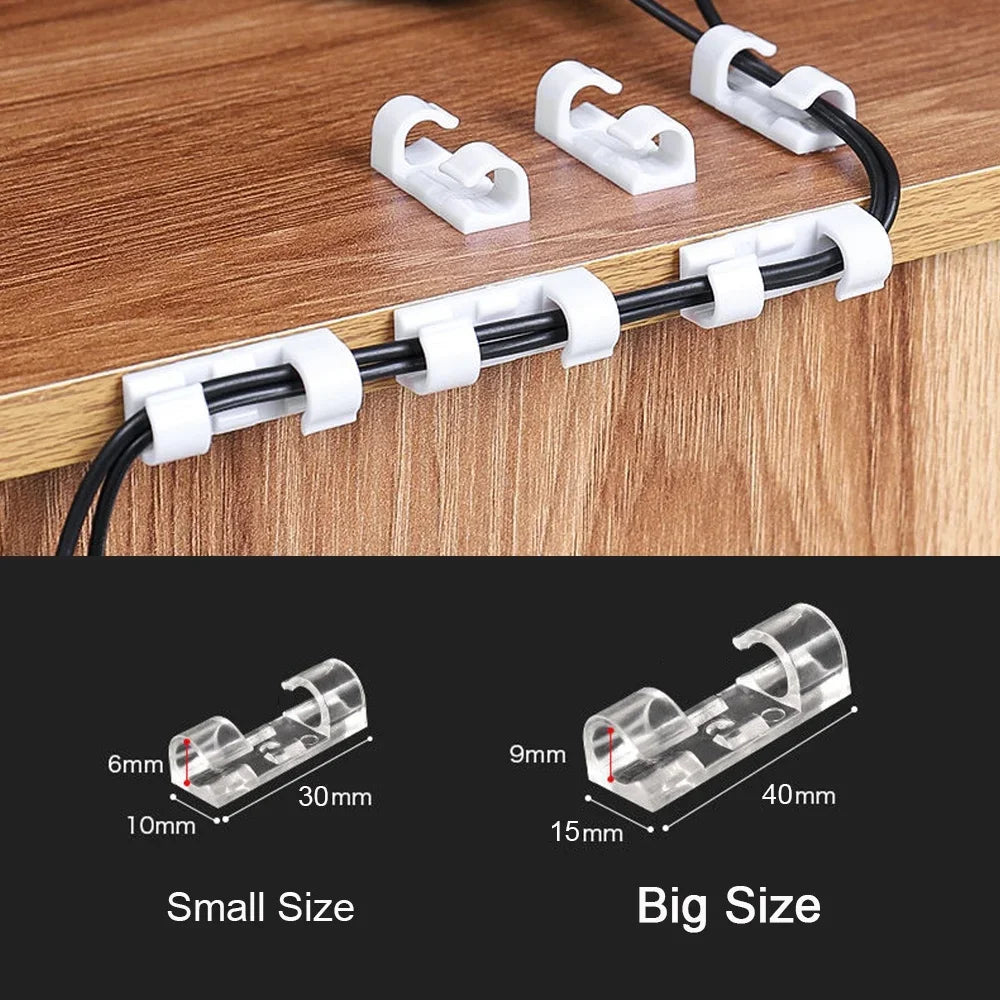 Self-Adhesive Cable Organizer Clips